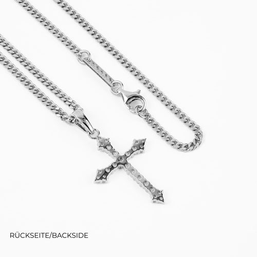 Kreuz Halskette Anhänger Iced Out