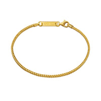FRANCOKETTE BRACELET 925 SILVER 18 CARAT GOLD PLATED 1,60MM - IDENTIM®