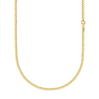 CURB CHAIN NECKLACE 2,60MM 333 GOLD - IDENTIM®