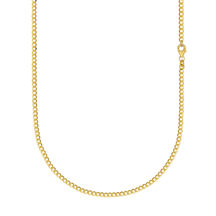 CURB CHAIN NECKLACE 2,60MM 333 GOLD - IDENTIM®