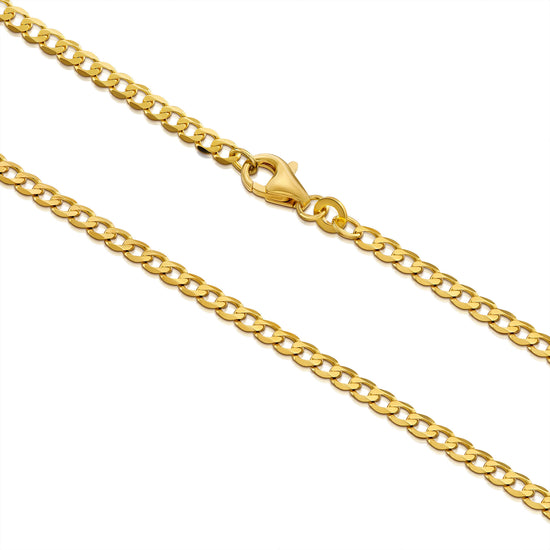 CURB CHAIN NECKLACE 2,60MM 333 GOLD - IDENTIM®