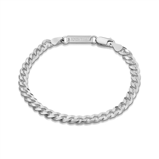 PANZERKETTE ARMBAND 925 SILBER RHODINIERT 5,00MM - IDENTIM®