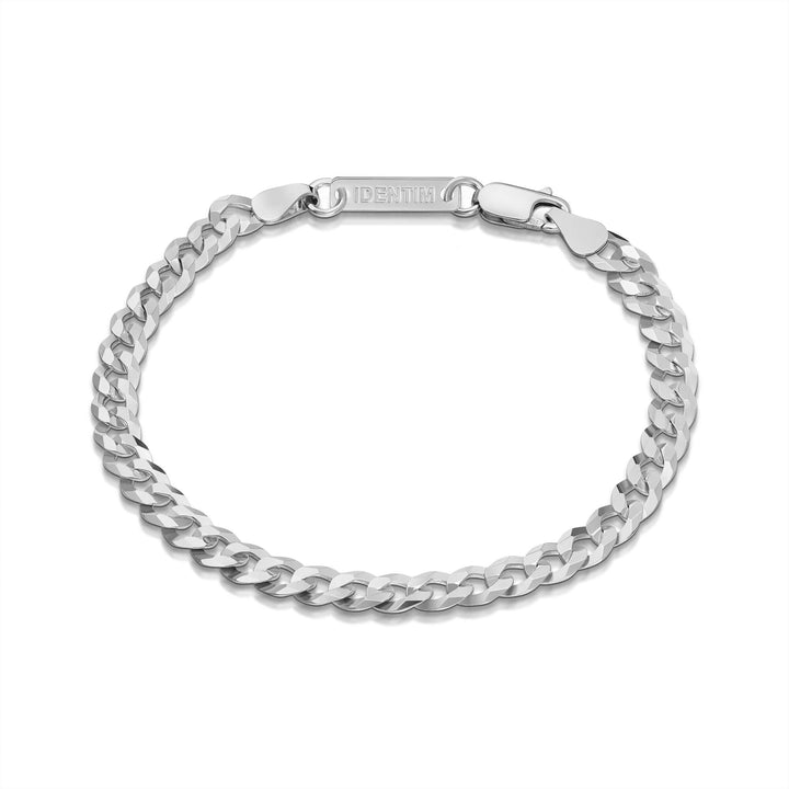 BRANSOLETKA ŁAŃCUSZKOWA ZE SREBRA 925 RODOWANEGO 5,00MM - IDENTIM®
