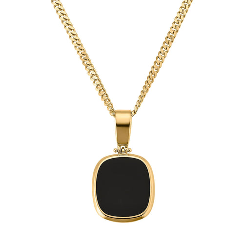ONYX KETTING 585 GOUD