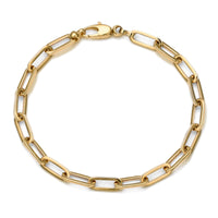 PAPERCLIP BRACELET GOLD BRACELET 4,50MM 585 GOLD - IDENTIM®