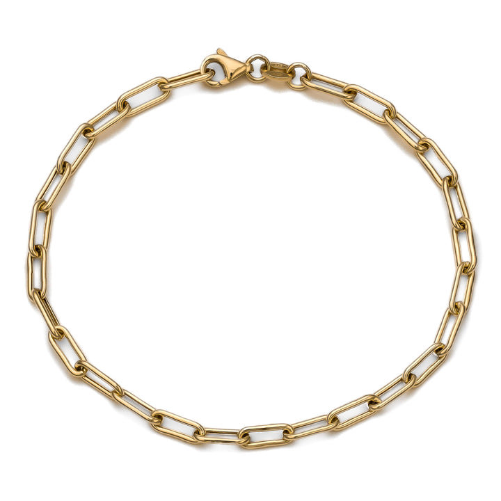 PAPERCLIP ARMBAND GOLDARMBAND 3,50MM 585 GOLD - IDENTIM®