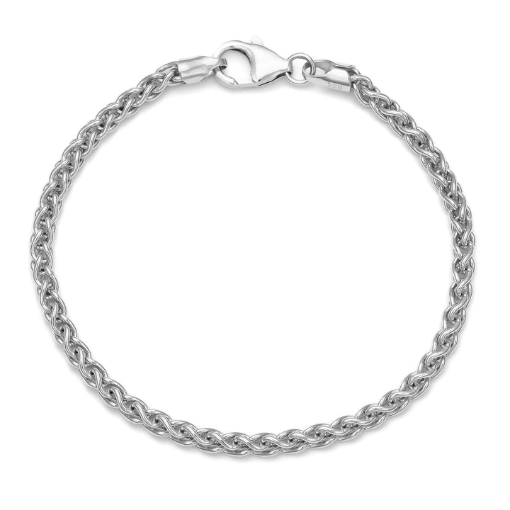 ZOPF ARMBAND GOLDARMBAND 3,00MM 585 WEIßGOLD - IDENTIM®