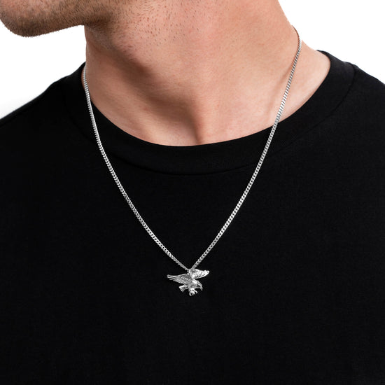 ADELAAR COLLIER HANGER 925 ZILVER GERHODINEERD - IDENTIM®