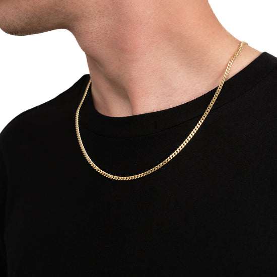 CURB CHAIN GOLD CHAIN 3,30MM 333 GOLD - IDENTIM®