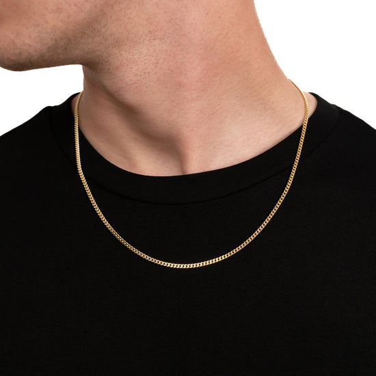 CURB CHAIN GOLD CHAIN 3,00MM 585 GOLD - IDENTIM®
