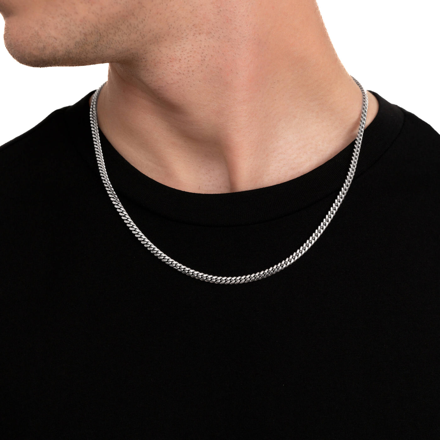 Bandmax Pantserketting voor heren, 925 zilver, Cubaanse ketting, pantserketting, 3 mm/5 mm breed, schakelketting, sieraad, accessoire, ketting 36 cm tot 71 cm, Sterling zilver, Geen edelsteen Bandmax Pantserketting voor heren, 925 zilver, Cubaanse ketting, pantserketting, 3 mm/5 mm breed, schakelketting, sieraad, accessoire, ketting 36 cm tot 71 cm, Sterling zilver, Geen edelsteen