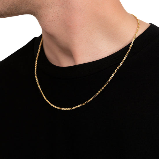 ERBSKETTE 925 SILBER 18 KARAT VERGOLDET 2,80MM - IDENTIM®