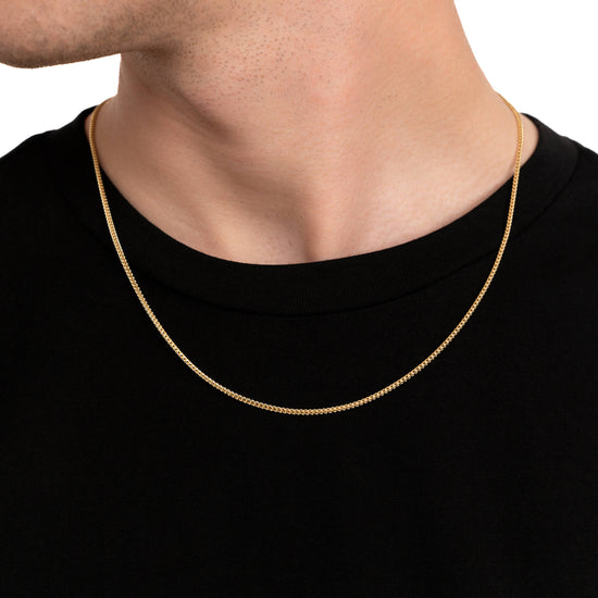 FRANCOKETTE 925 SILBER 18 KARAT VERGOLDET 1,60MM - IDENTIM®