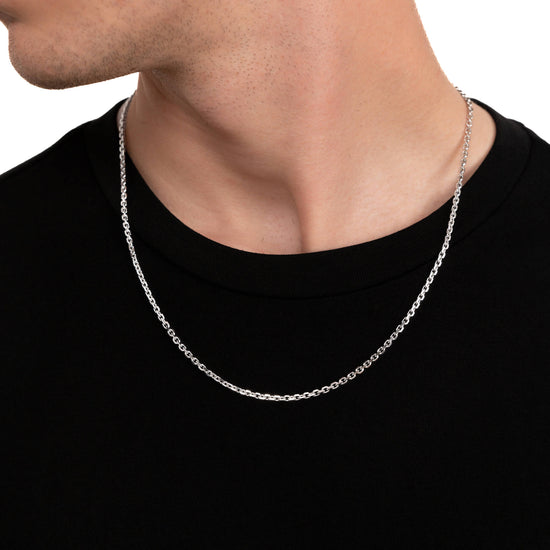 ERBSKETTE 925 SILBER RHODINIERT 2,80MM - IDENTIM®