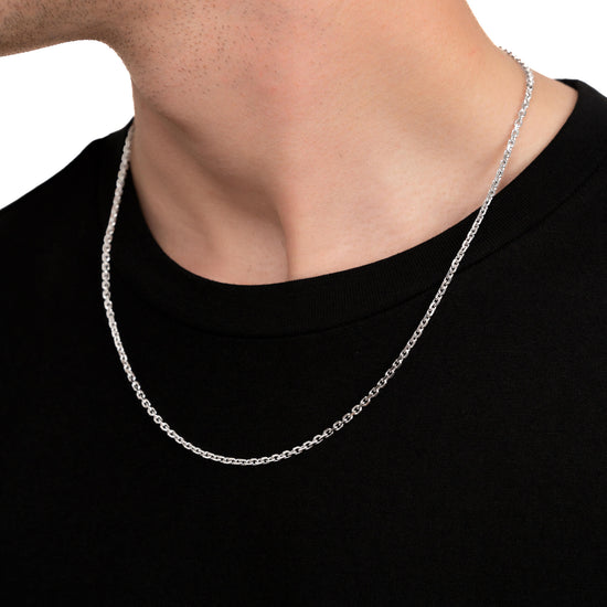 ERBSKETTE 925 SILBER RHODINIERT 2,80MM - IDENTIM®