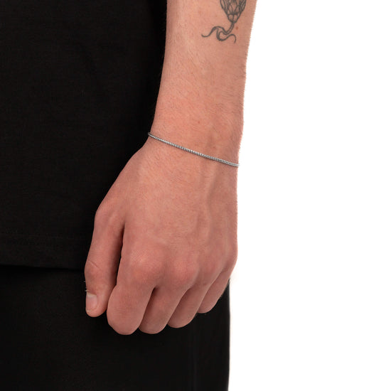FRANCOKETTE BRACELET 925 SILVER RHODIUM PLATED 1,60MM - IDENTIM®