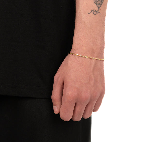 ERBSKETTE ARMBAND 925 SILBER 18 KARAT VERGOLDET 2,80MM - IDENTIM®