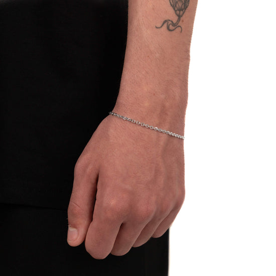 ERBSKETTE ARMBAND 925 SILBER RHODINIERT 2,80MM - IDENTIM®
