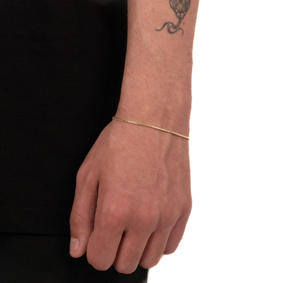 FRANCOKETTE ARMBAND 925 SILBER 18 KARAT VERGOLDET 1,60MM - IDENTIM®