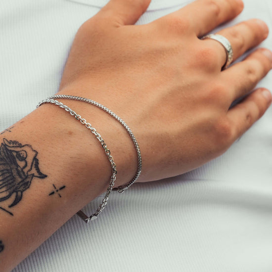 ERBSKETTE ARMBAND 925 SILBER RHODINIERT 2,80MM - IDENTIM®