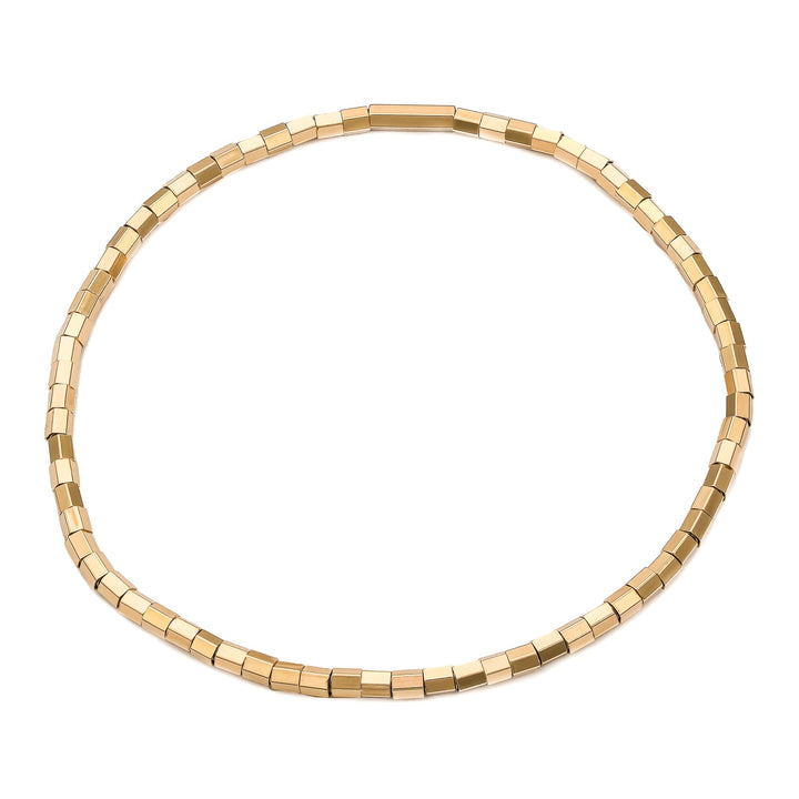 Facettiertes Hexagon Armband Elastisch