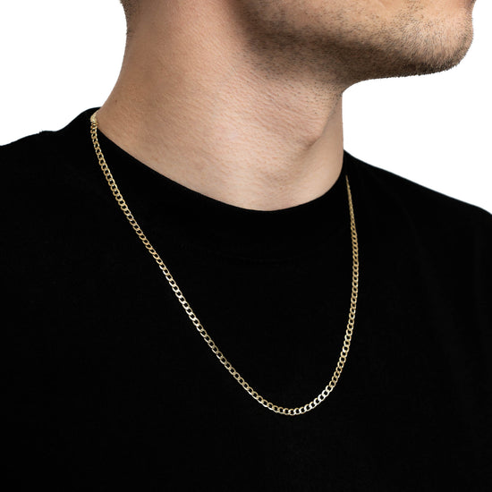 CURB CHAIN GOLD CHAIN 3,20MM 333 GOLD - IDENTIM®