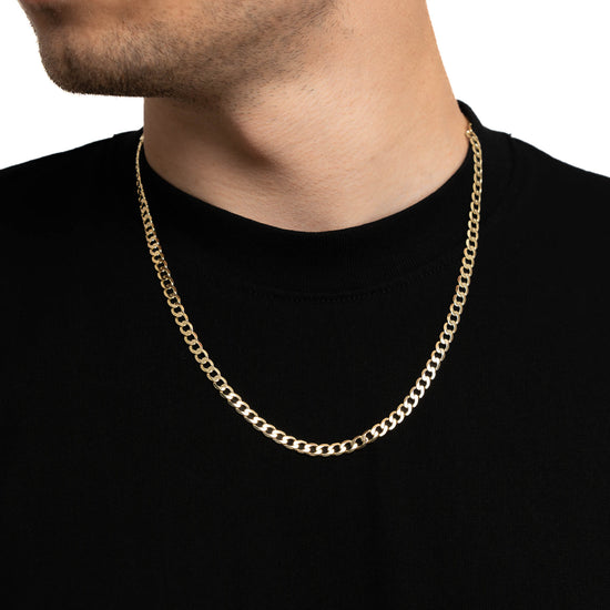 CURB CHAIN GOLD CHAIN 5,00MM 585 GOLD - IDENTIM®