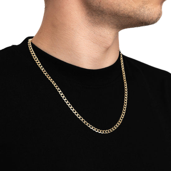 CURB CHAIN GOLD CHAIN 5,00MM 585 GOLD - IDENTIM®