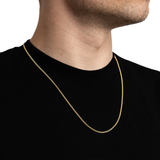 CURB CHAIN GOLD CHAIN 2,10MM 585 GOLD - IDENTIM®