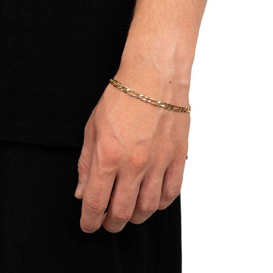 FIGARO BRACELET GOLD BRACELET 5,00MM 585 GOLD - IDENTIM®