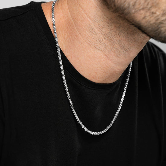VENEZIANERKETTE 925 SILBER RHODINIERT 3,30MM - IDENTIM®