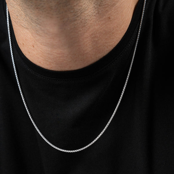 VENETIAN NECKLACE 925 SILVER RHODIUM PLATED 2,00MM - IDENTIM®