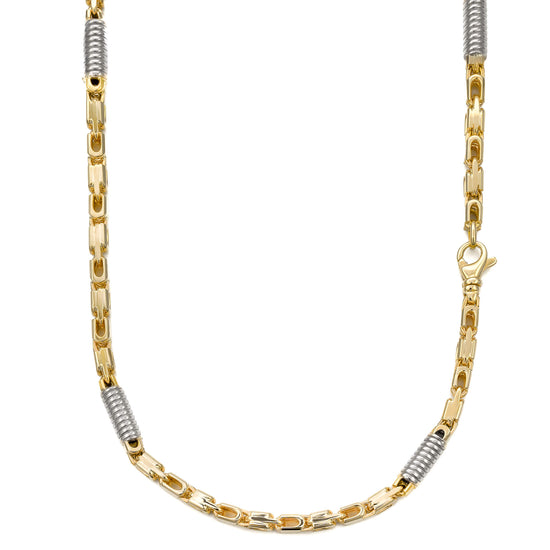 MONTE CARLO GOLDKETTE 5,50MM 585 GOLD WEIßGOLD - IDENTIM®