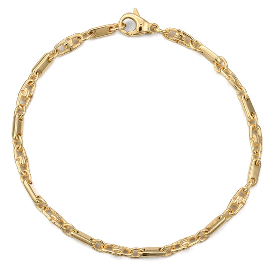 PLATE STIRRUP GOLD BRACELET 3,00MM 585 GOLD - IDENTIM®