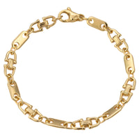 PLATTEN STEIGBÜGEL GOLDARMBAND 5,50MM 585 GOLD - IDENTIM®