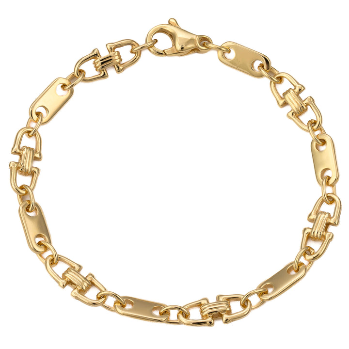 PŁYTKA STRZEMIĄCZKA ZŁOTA BRANSOLETKA 5,50MM 585 ZŁOTA - IDENTIM®