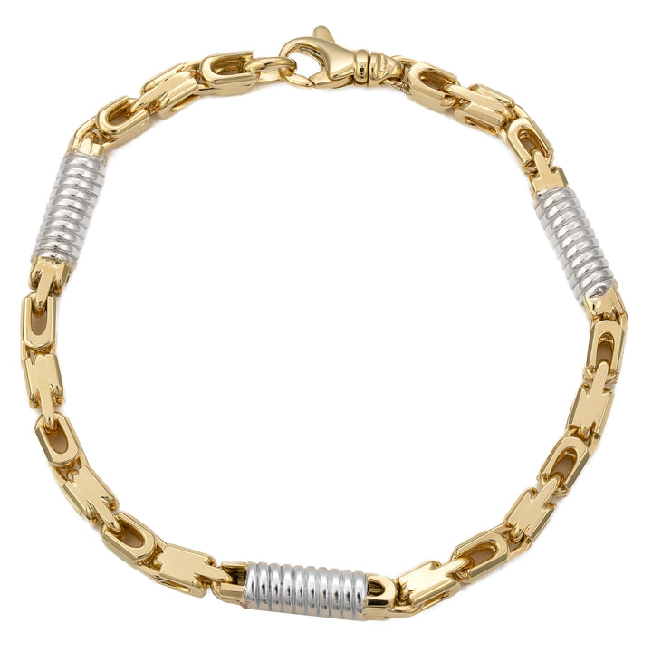 ZŁOTA BRANSOLETKA MONTE CARLO 5.50MM 585 BIAŁE ZŁOTO - IDENTIM®