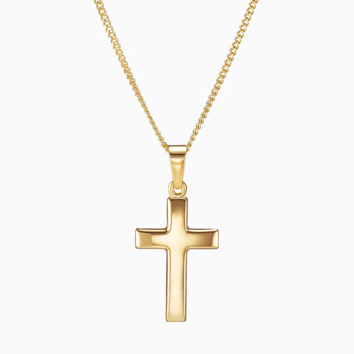 CROSS POLISHED NECKLACE 333 GOLD