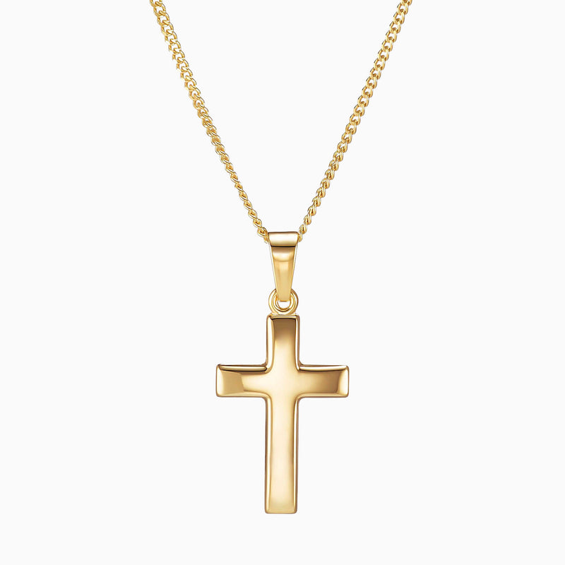 CROSS POLISHED NECKLACE 333 GOLD