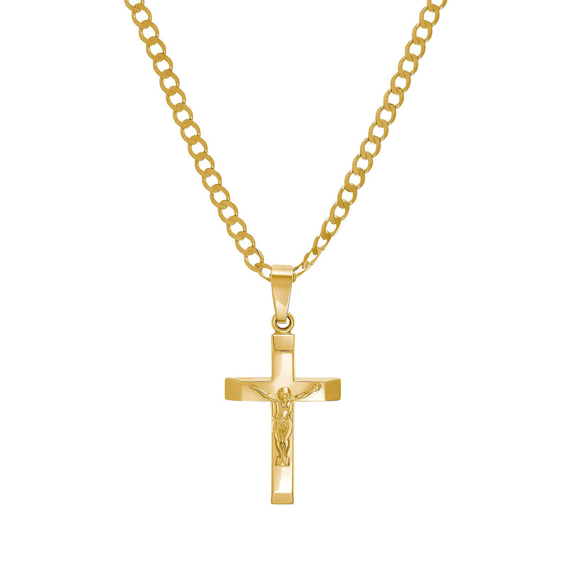 KRUIS KRUISBEELD KETTING 333 GOUD