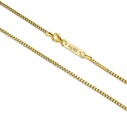 Venezianerkette Armband 925 Silber 18 Karat Vergoldet 2,00mm