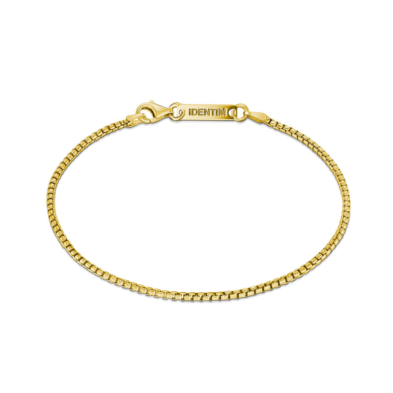 Venezianerkette Armband 925 Silber 18 Karat Vergoldet 2,00mm