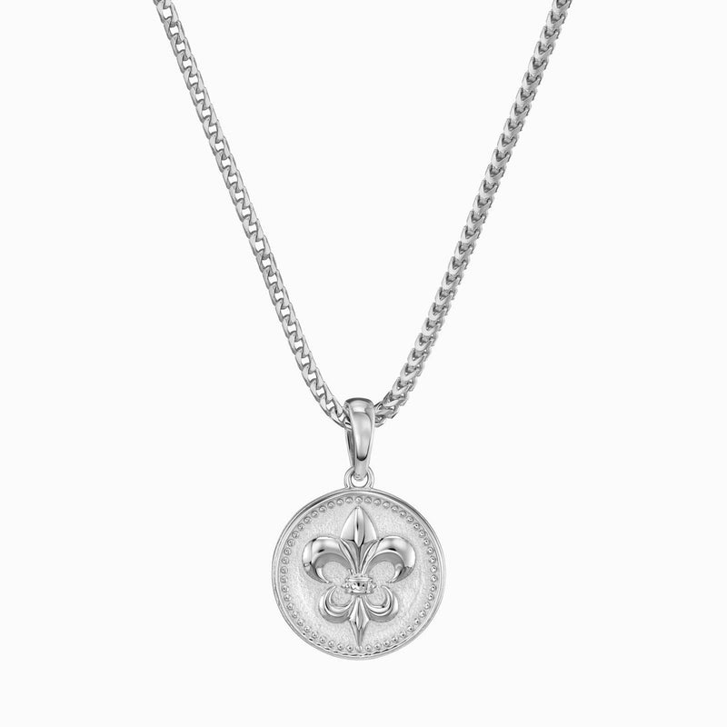 LILY NECKLACE 925 SILVER RHODIUM PLATED