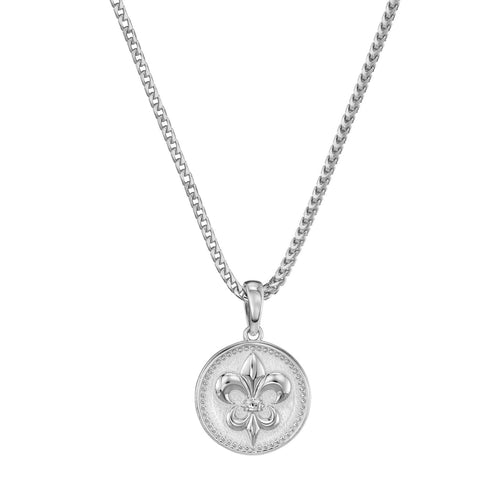LELIE KETTING 925 ZILVER GERHODINEERD
