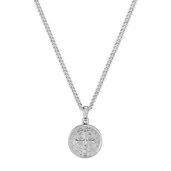BENEDICTUS NECKLACE 925 SILVER RHODIUM-PLATED - IDENTIM®