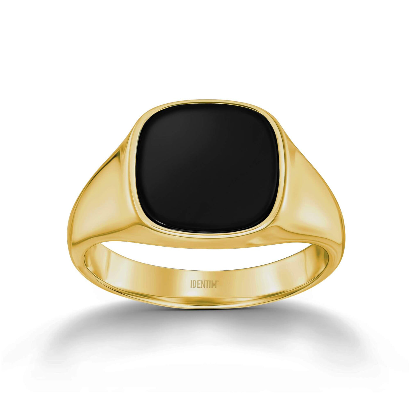 SIEGELRING ONYX SQUARE 585, 750 GOLD