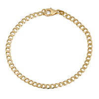Link Bracelet, Gold Bracelet, 4.00 mm
