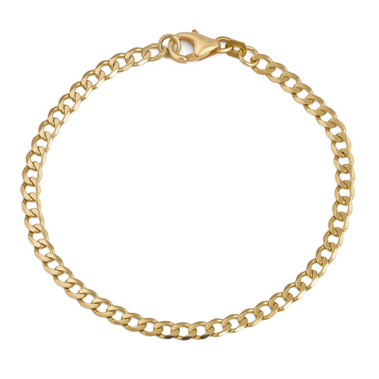 Link Bracelet, Gold Bracelet, 4.00 mm