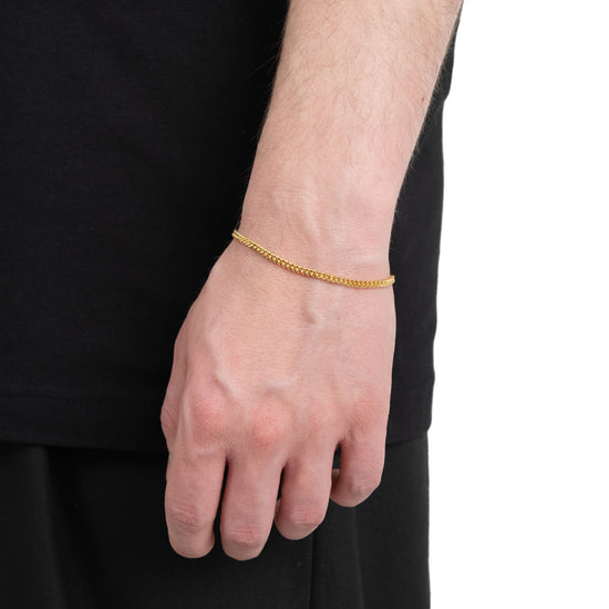 Link Bracelet, Gold Bracelet, 3.00 mm