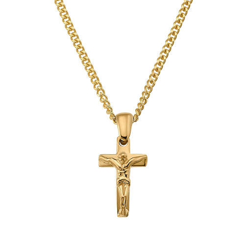 KRUIS KRUISBEELD COLLIER 585 GOUD